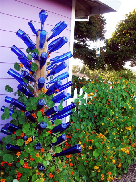bottle trees and the whimsical art of garden glass Reader