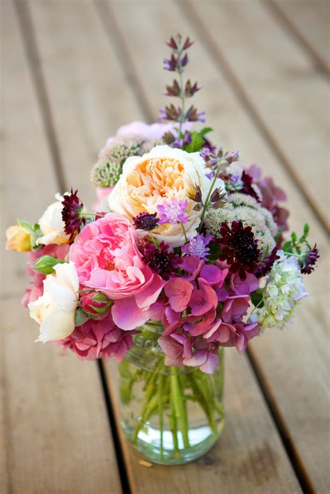 bouquet of flowers on table