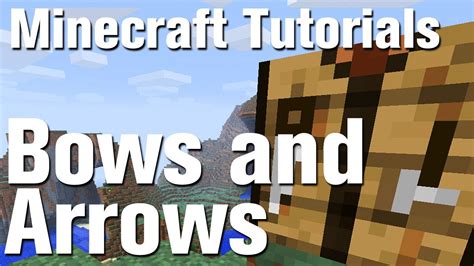 bow arrow toss tutorial video minecraft