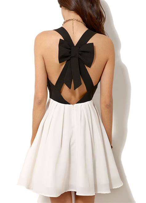 bow at the back dress