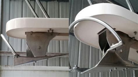 bow pulpit on small motorboat used for coastal cruising