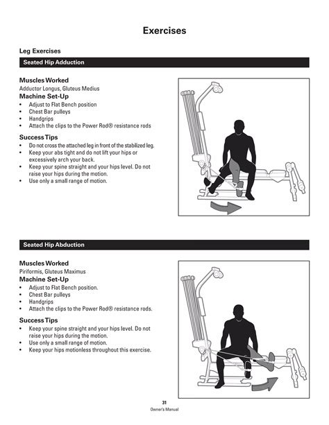 bowflex pr1000 exercise manual PDF