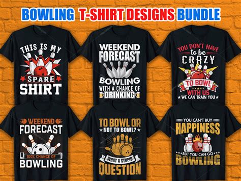 bowling tee shirts designs