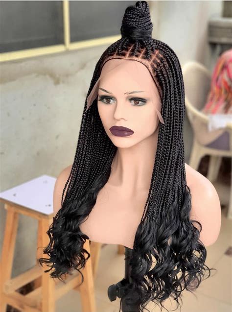 box braid lace wig