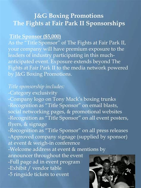 boxing-sponsorship-proposal Ebook Epub