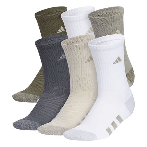 boy adidas 6 pk crew socks