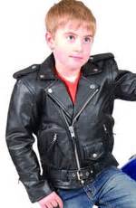 boys' faux leather motorcycle jacket