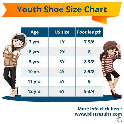 Boys Shoes Size Chart