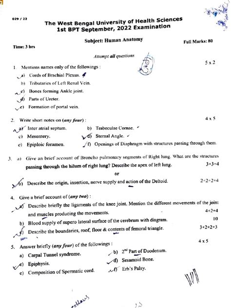 bpt 1st year question papers Kindle Editon