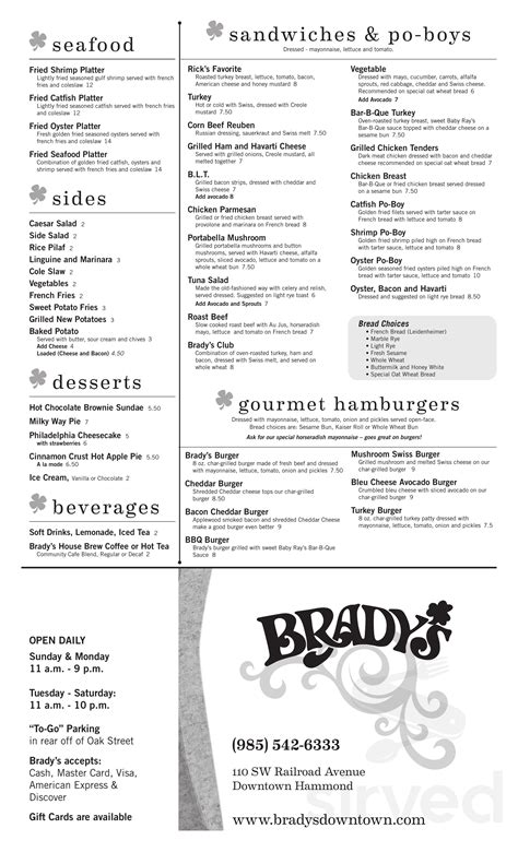 brady's brunch