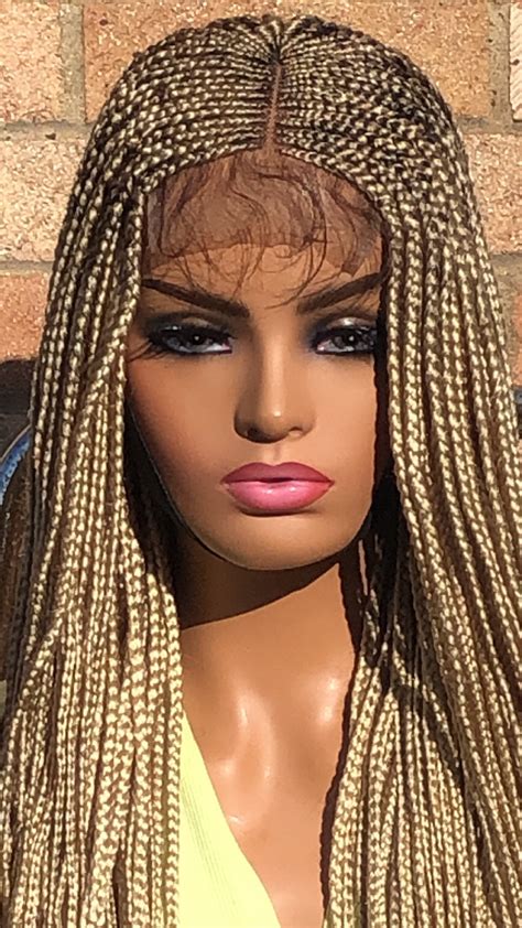 braided blonde wig