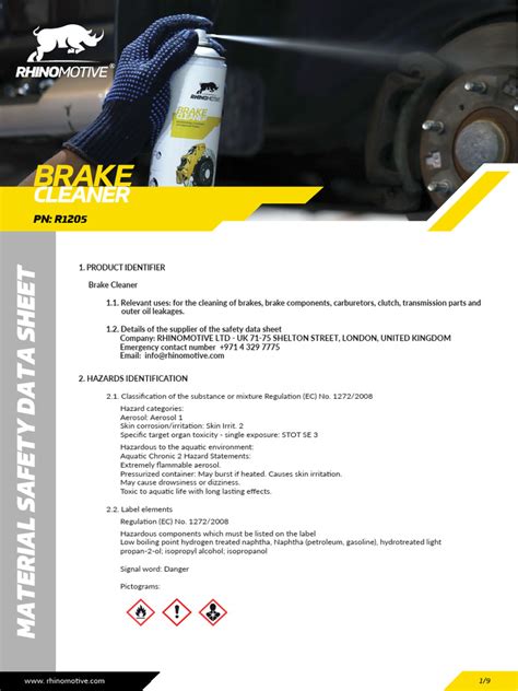 brake-part-cleaner-wearever-msds Ebook Doc