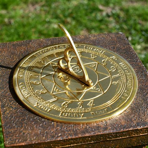 brass sundial