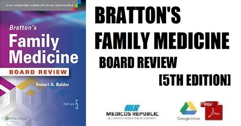 brattons family medicine board review Epub