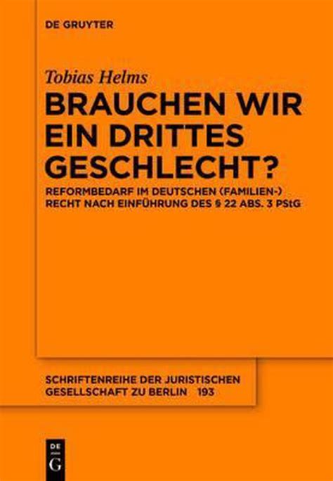 brauchen wir drittes geschlecht schriftenreihe Reader