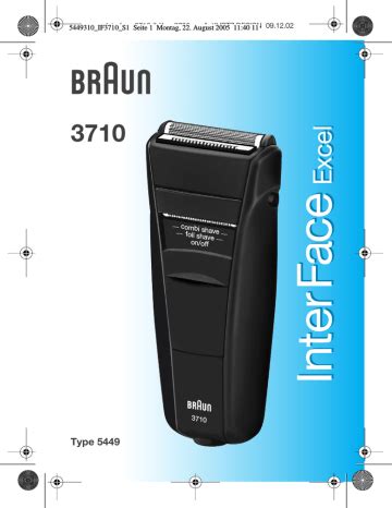 braun interface excel 3710 owners manual Kindle Editon