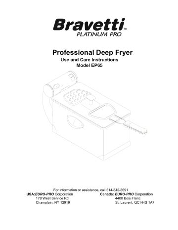 bravetti fryer user guide Doc