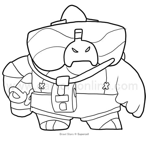 brawl stars coloring page buzz