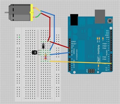 breadboard mototr control 3amp