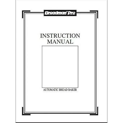 breadman pro tr850 manual Reader