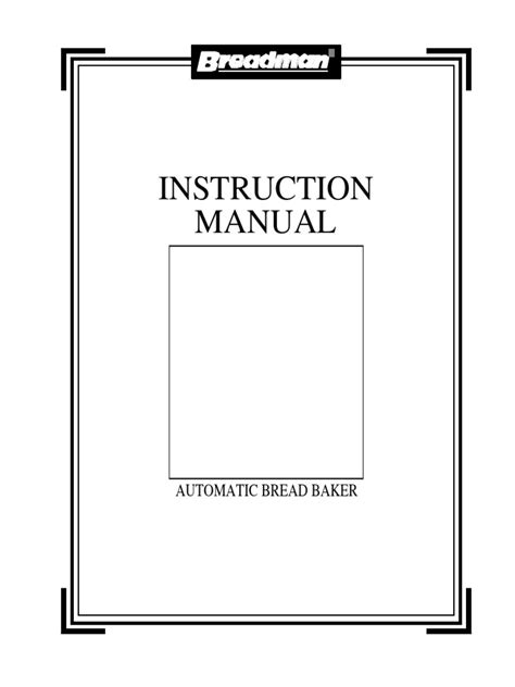 breadman tr440 instruction manual Doc