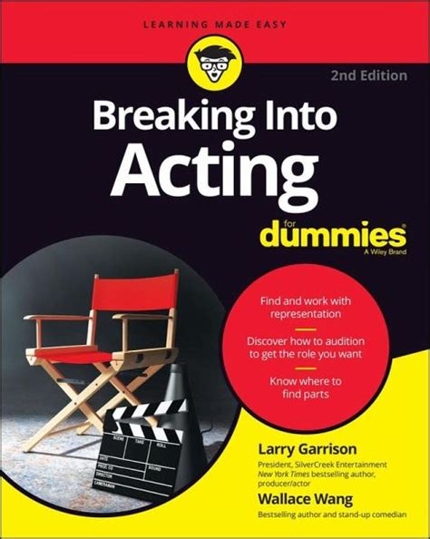 breaking into acting for dummies breaking into acting for dummies Reader