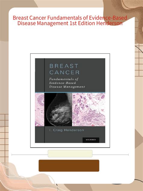 breast cancer fundamentals of evidence Kindle Editon