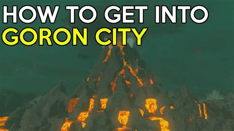 breath of the wild how to get to goron city