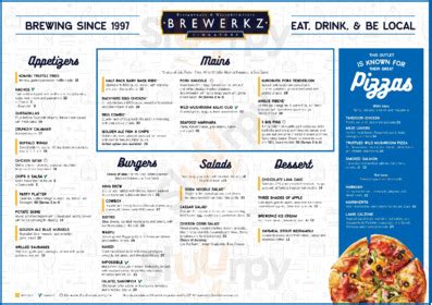 brewerkz riverside point menu