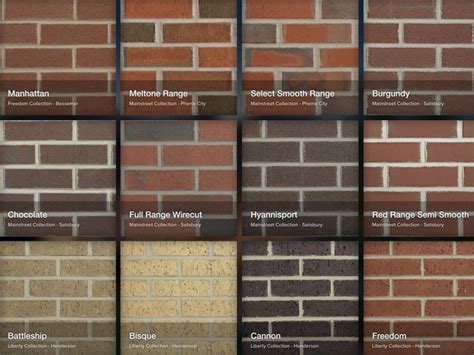 Brick Color Catalog