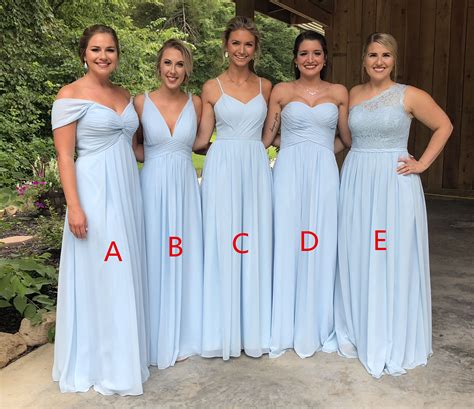 bridesmaid dress light blue