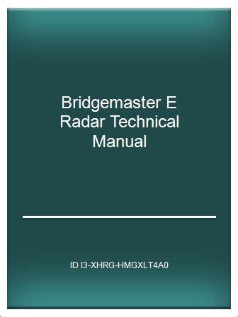 bridgemaster e radar service manual Kindle Editon