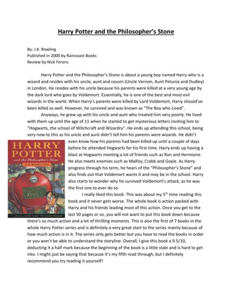 brief book review of harry potter and Kindle Editon
