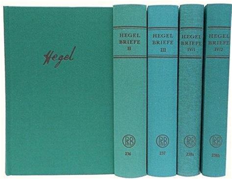 briefe von hegel limitierte sonderausgabe Reader