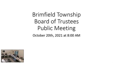 brimfield township board of trustees PDF