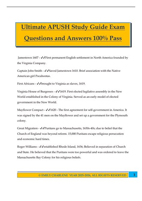 brinkley apush study guide answers PDF