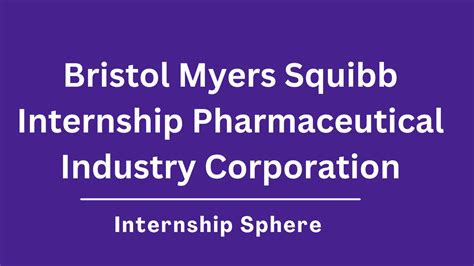 bristol myers squibb internship salary