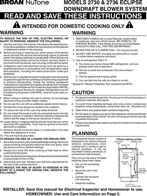 broan 273003 user guide Reader