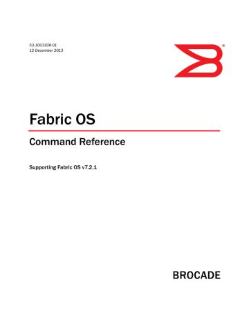 brocade fabric os command reference manual PDF