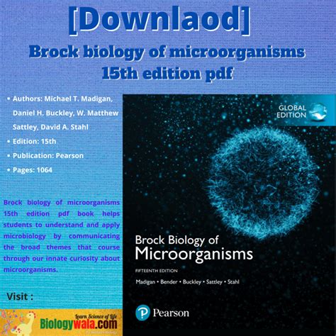 brock biology of microorganisms Ebook PDF