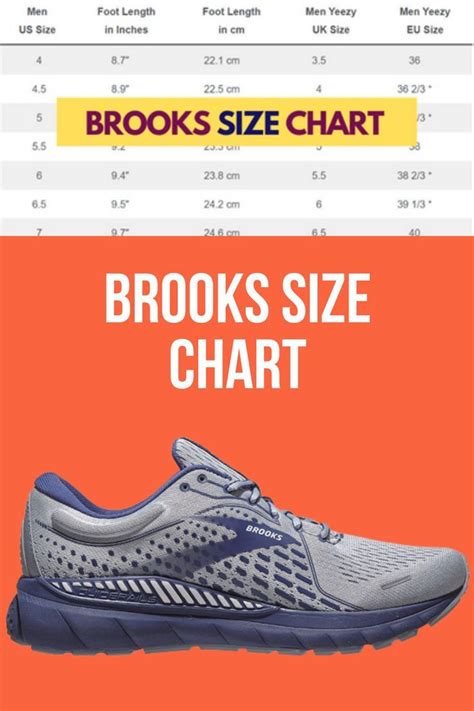 Brooks Running Shoes Chart