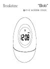 brookstone bob clock user manual Reader