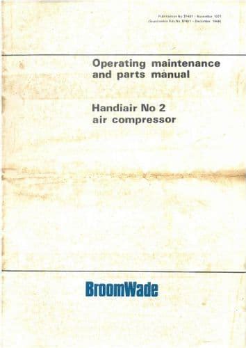 broomwade air compressor manual Ebook Doc