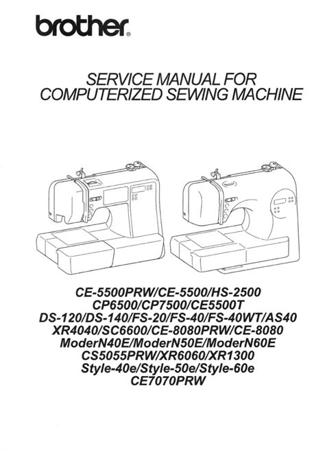 brother ce5500prw owners manual Kindle Editon