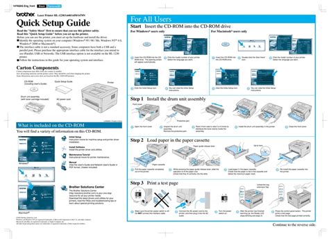 brother hl 1230 printers accessory owners manual PDF