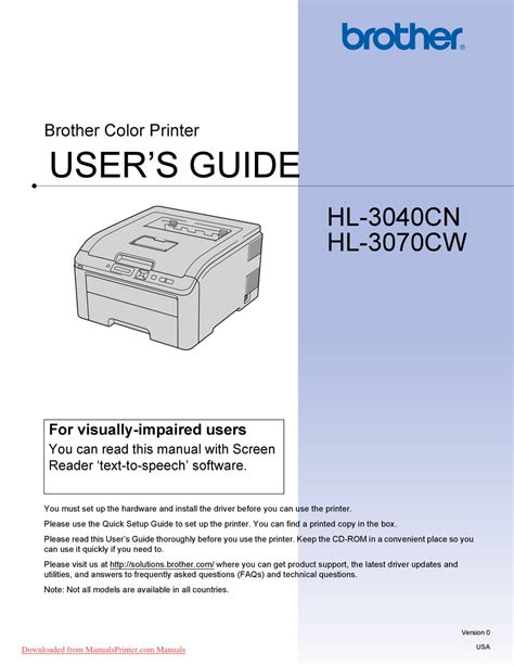 brother hl 3400cn printers owners manual Epub