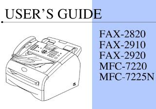 brother intellifax 2820 manual troubleshooting Doc