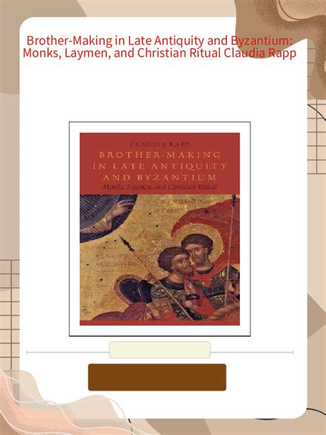 brother making late antiquity byzantium christian ebook PDF