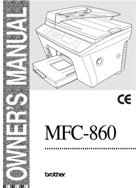 brother mfc 860 multifunction printers owners manual Kindle Editon