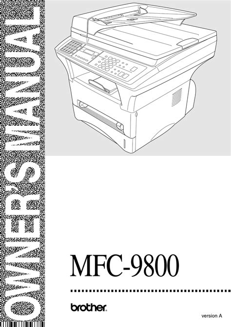 brother mfc 9800 multifunction printers accessory owners manual Reader